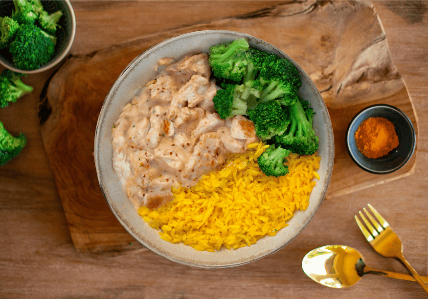 Kokos-Chili mit Lemongrassoße