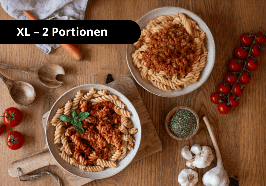 Vegane Protein Pasta Bolognese (XL, 2 Portionen)