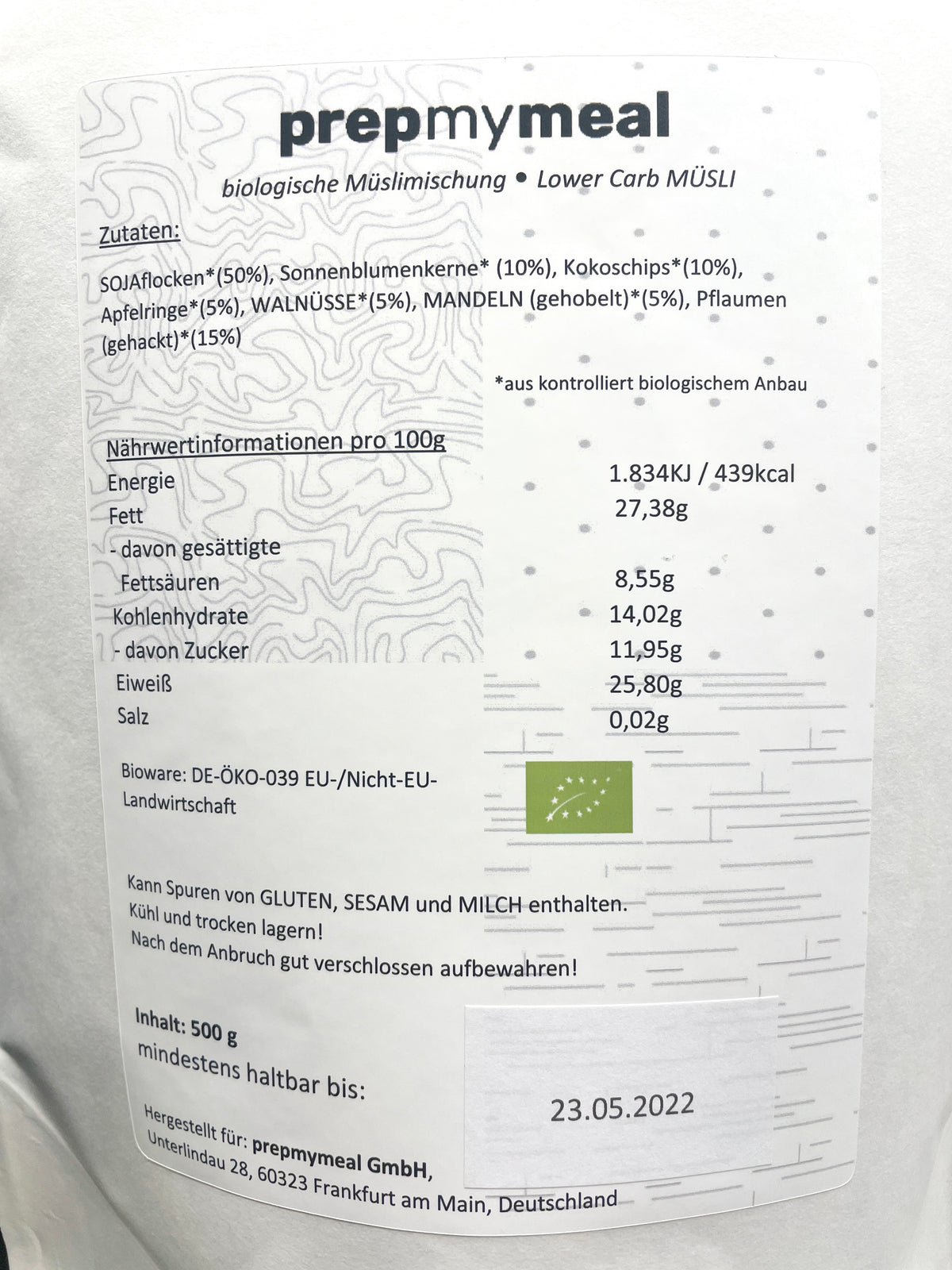 3er Lower Carb Müsli