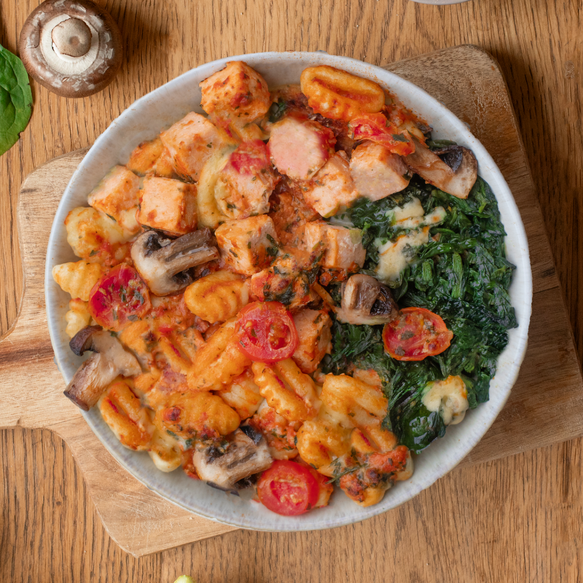 CH: Gnocchi with salmon