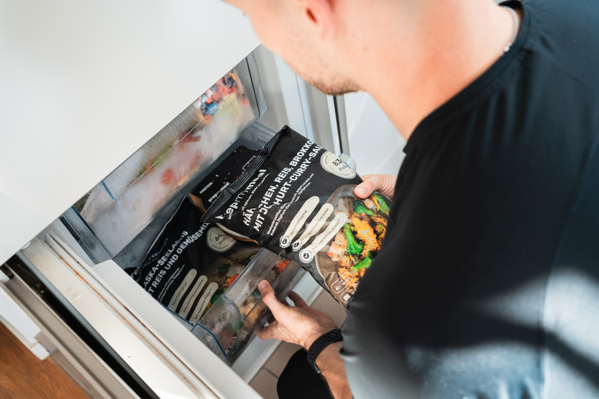Prepmymeal XL Tüten im Tiefkühlfach