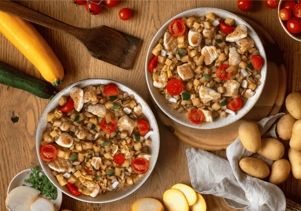 Fried potatoes with chicken (XL, 2 servings)