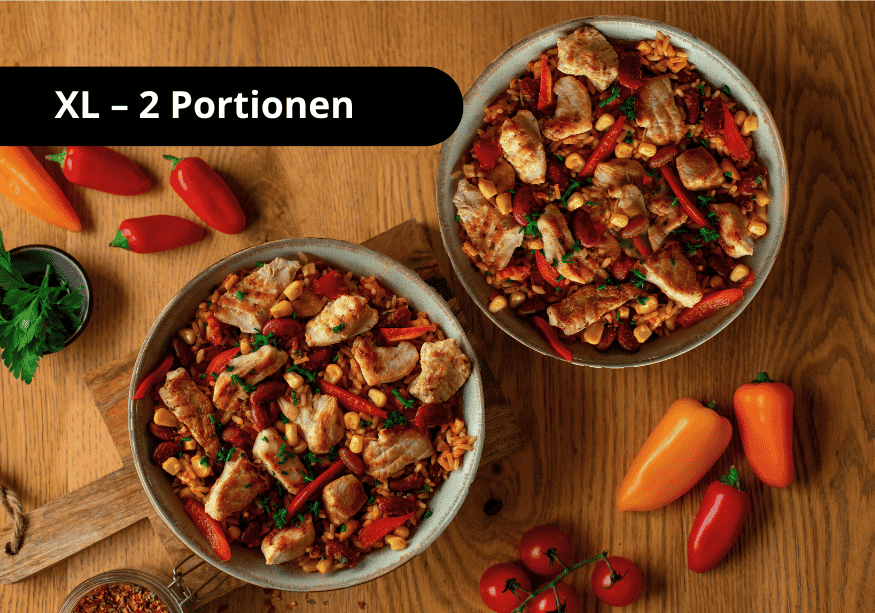 Chicken fajita bowl (XL, 2 portions)