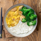 Poulet, riz, brocoli