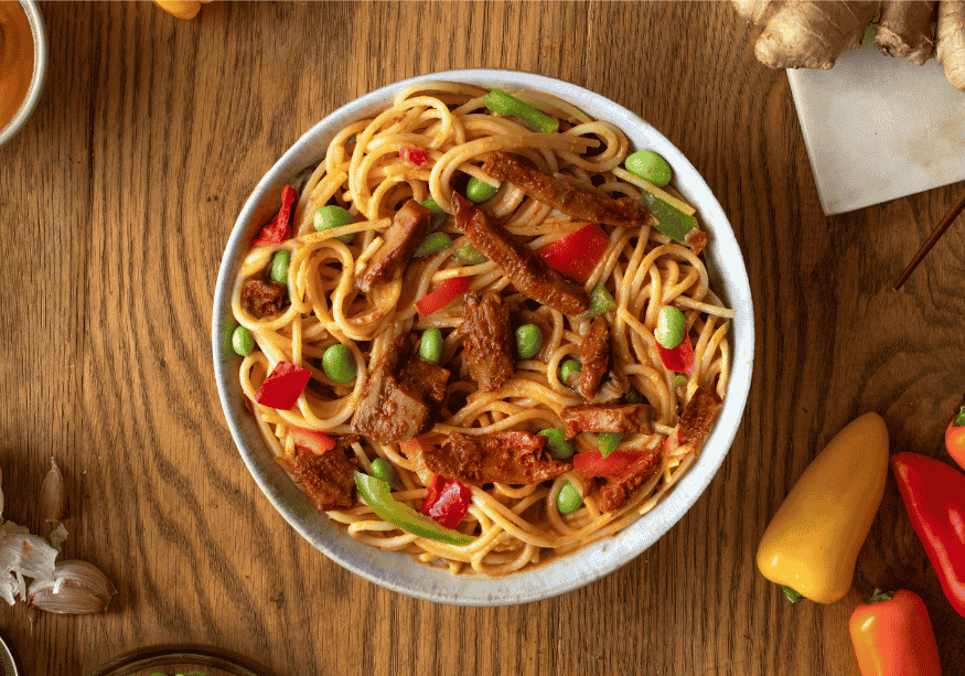 Nouilles asiatiques au bœuf