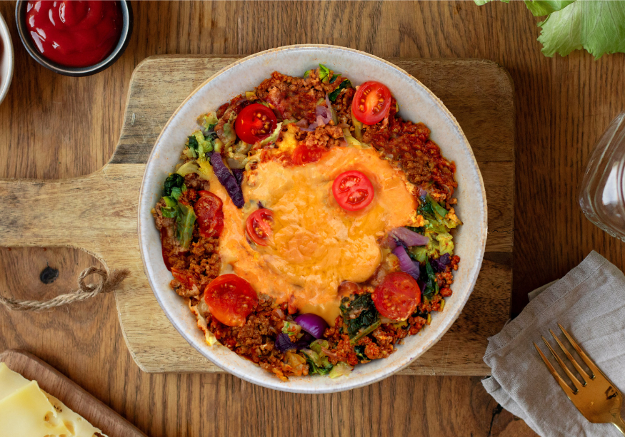 CH : Cheeseburger Bowl