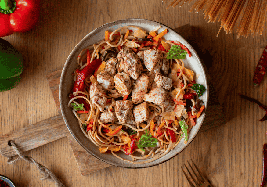 CH : Nouilles au chili à l'asiatique