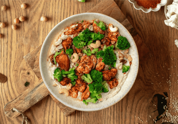 Poulet au houmous