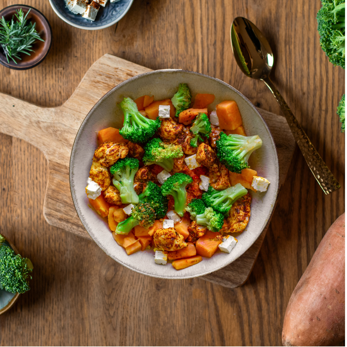 CH : Bowl de poulet aux patates douces