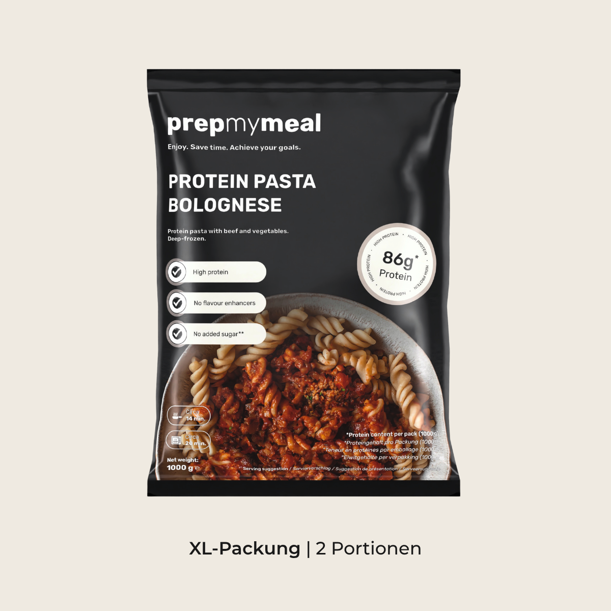 Pâtes protéinées à la bolognaise (XL, 2 portions)