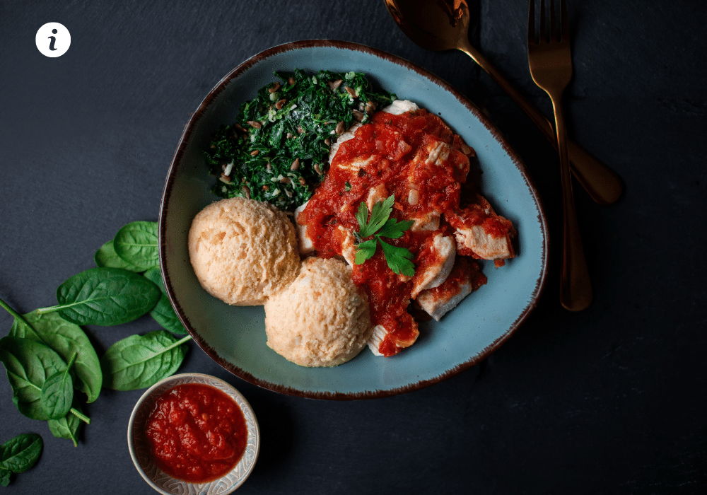 Poulet à la polenta