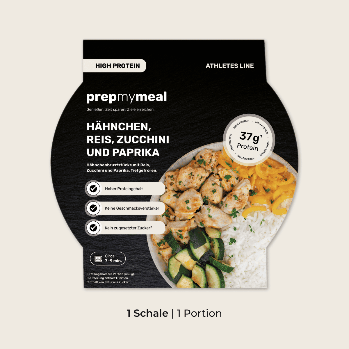 CH: Athletes Line: Hähnchen, Reis, Zucchini & Paprika
