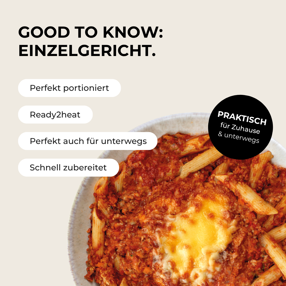 CH: Protein Penne mit Veggie Bolognese
