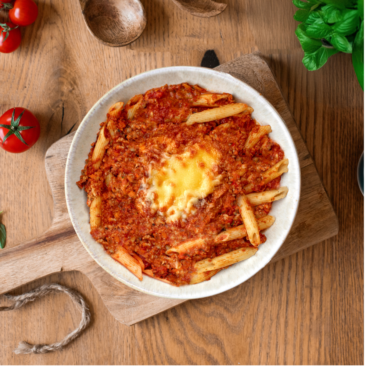 CH: Protein Penne mit Veggie Bolognese