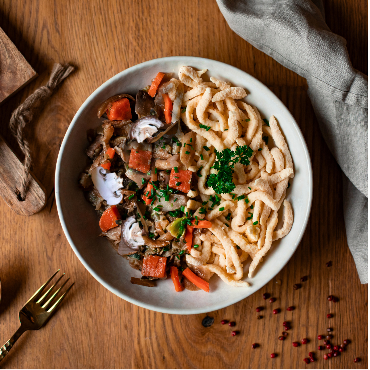 CH: Spätzle mit Rinderstreifen