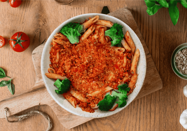 Protein Penne mit Bolognese